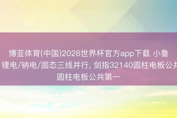 博亚体育(中国)2026世界杯官方app下载 小鲁锂电: 锂电/钠电/固态三线并行， 剑指32140圆柱电板公共第一