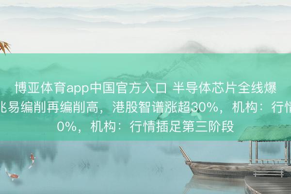 博亚体育app中国官方入口 半导体芯片全线爆发，存储龙头兆易编削再编削高，港股智谱涨超30%，机构：行情插足第三阶段